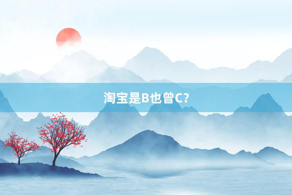 淘宝是B也曾C？