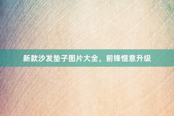 新款沙发垫子图片大全，前锋惬意升级